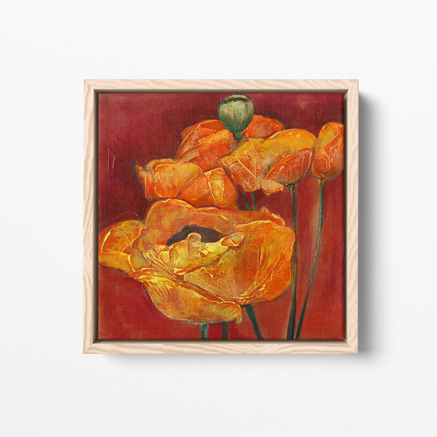 Orange and Red Poppies - Fine Art Print