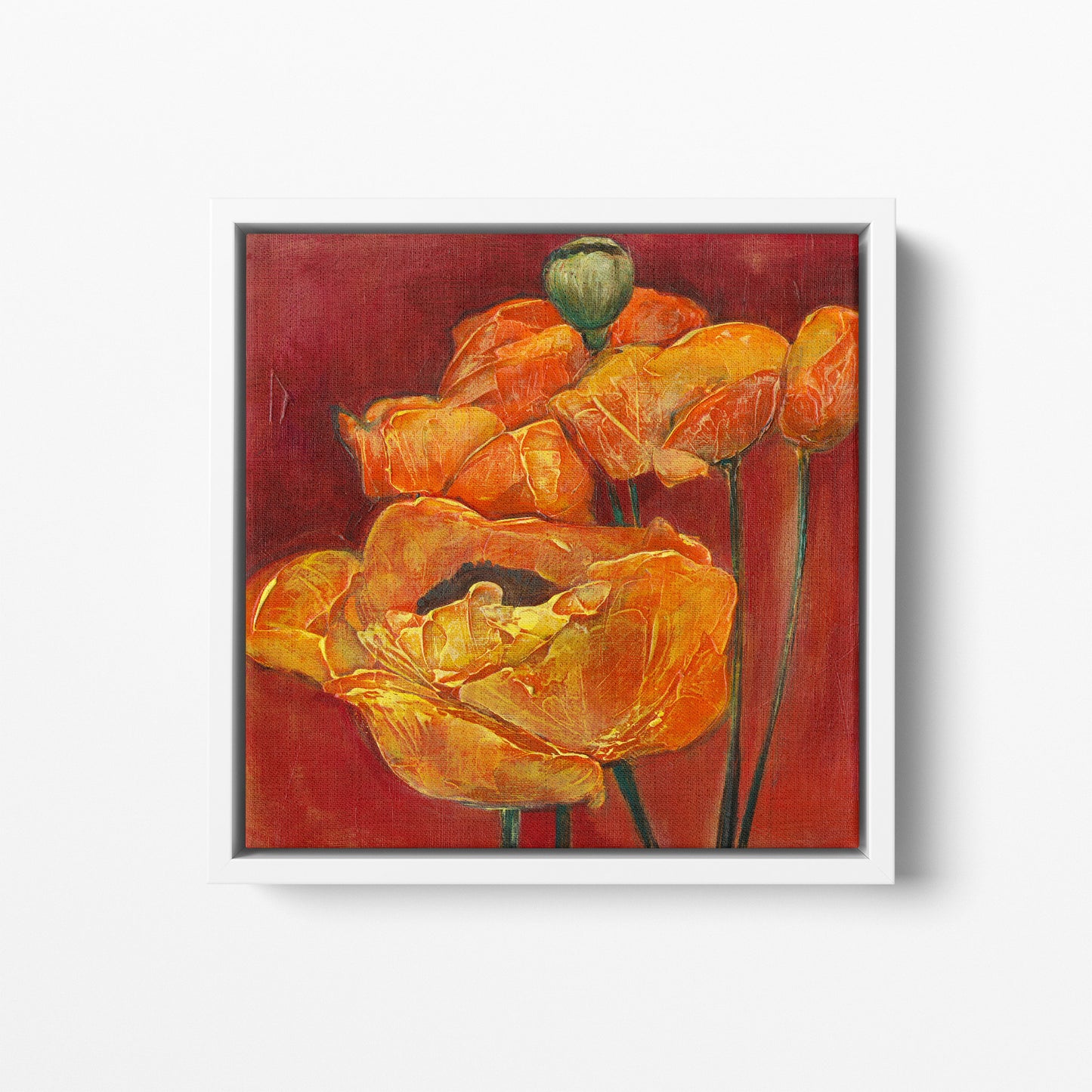 Orange and Red Poppies - Fine Art Print