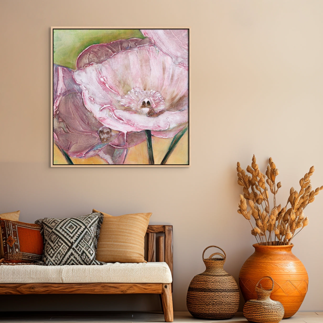 Pink Poppies Up Close - Fine Art Print