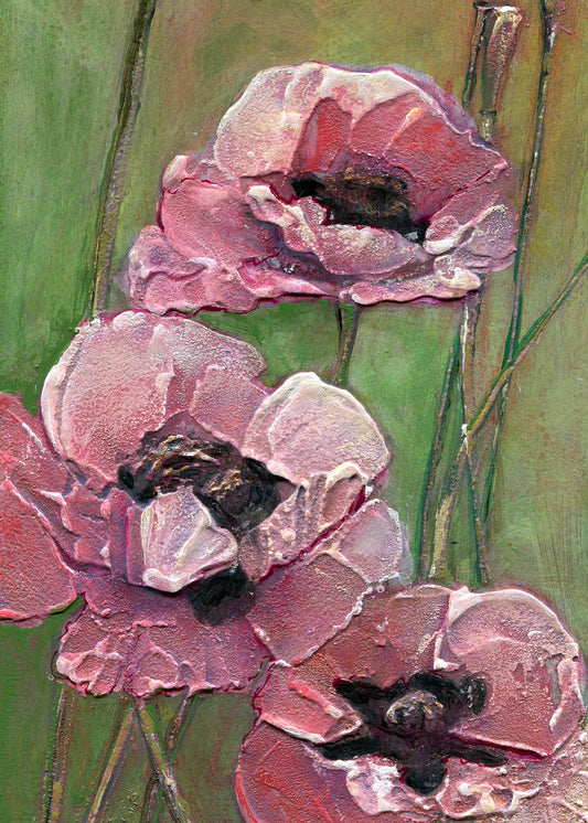 Poppies For Helman - 5x7 Folded Card