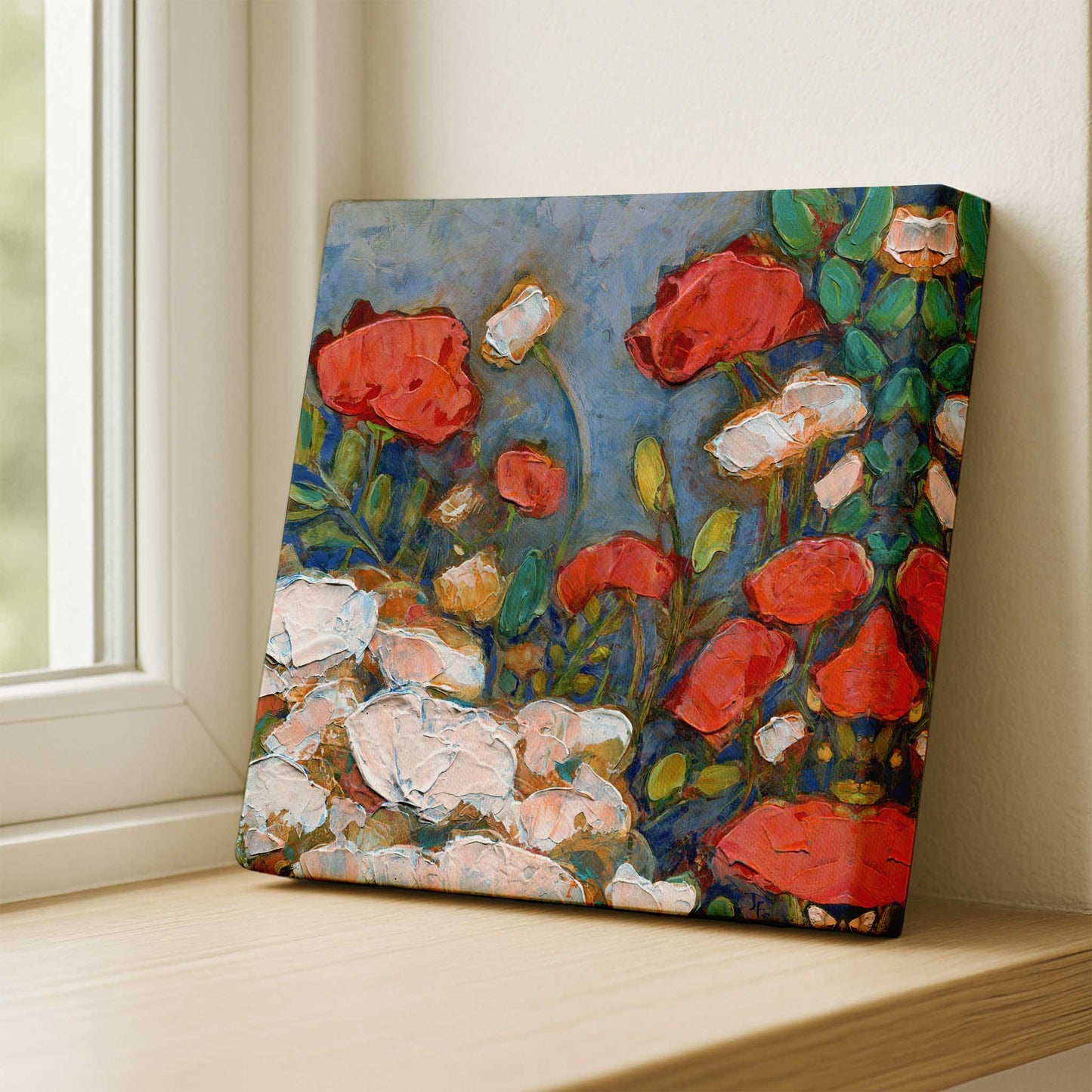 Poppies in a Spring Garden - Fine Art Print