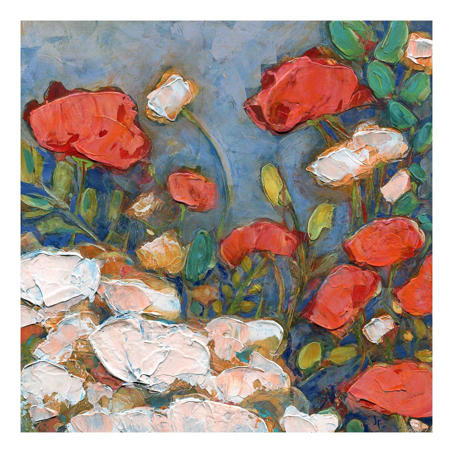 Poppies in a Spring Garden - Fine Art Print