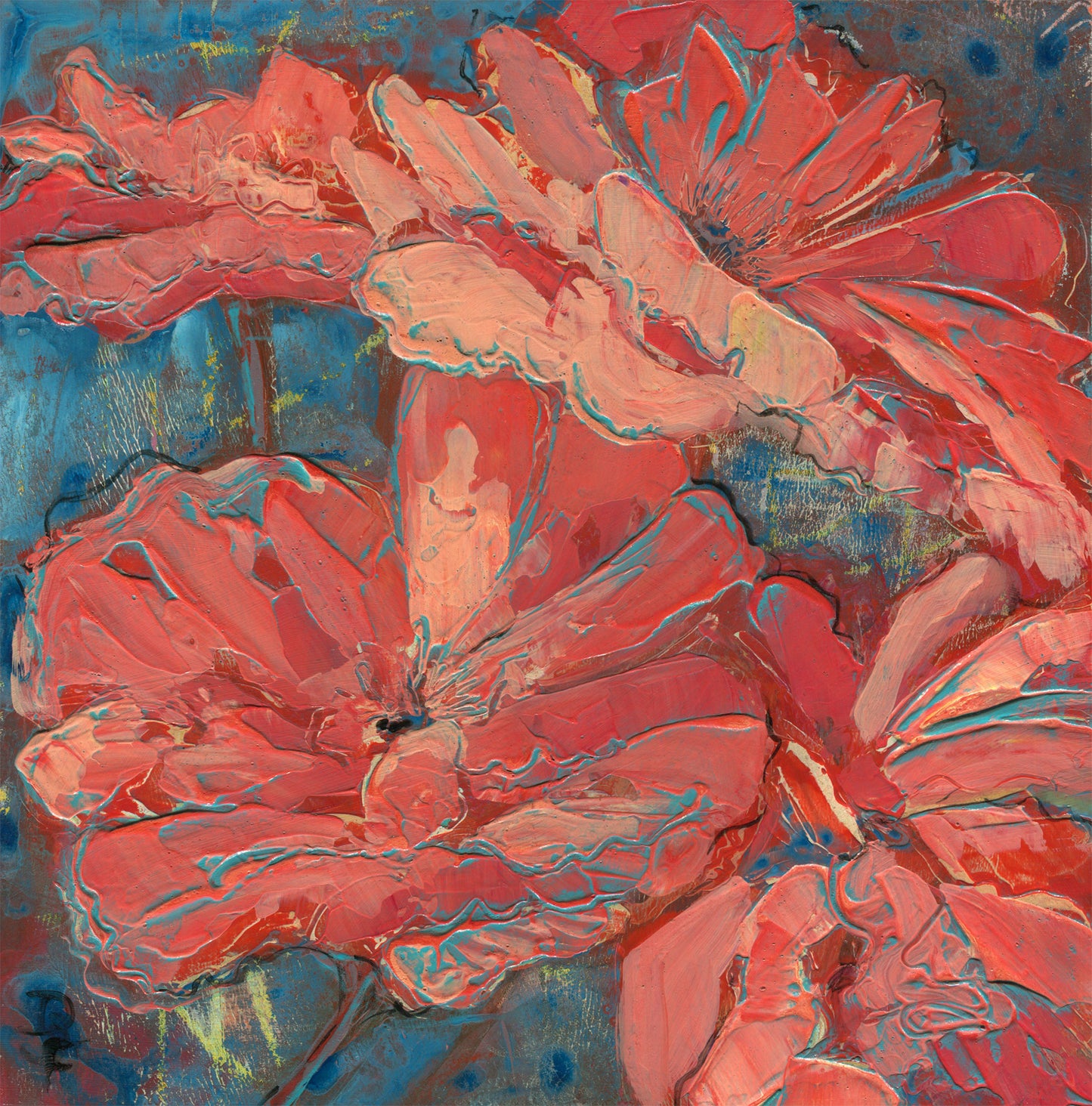 A Season For Poppies - Original Acrylic Painting