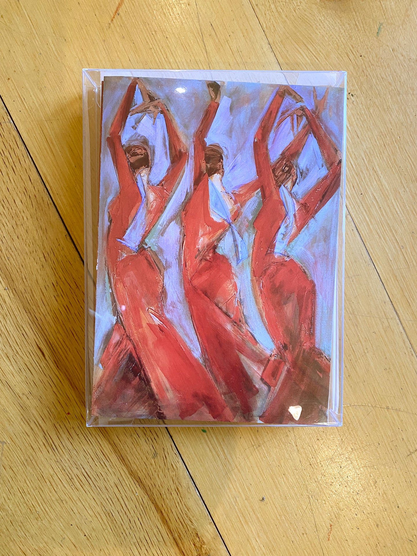 Six Different Flamenco Paintings 5x7 Box Card Set