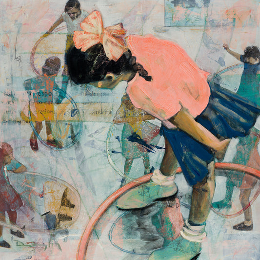 Educated Hoops Playground Lessons - Original Acrylic Painting