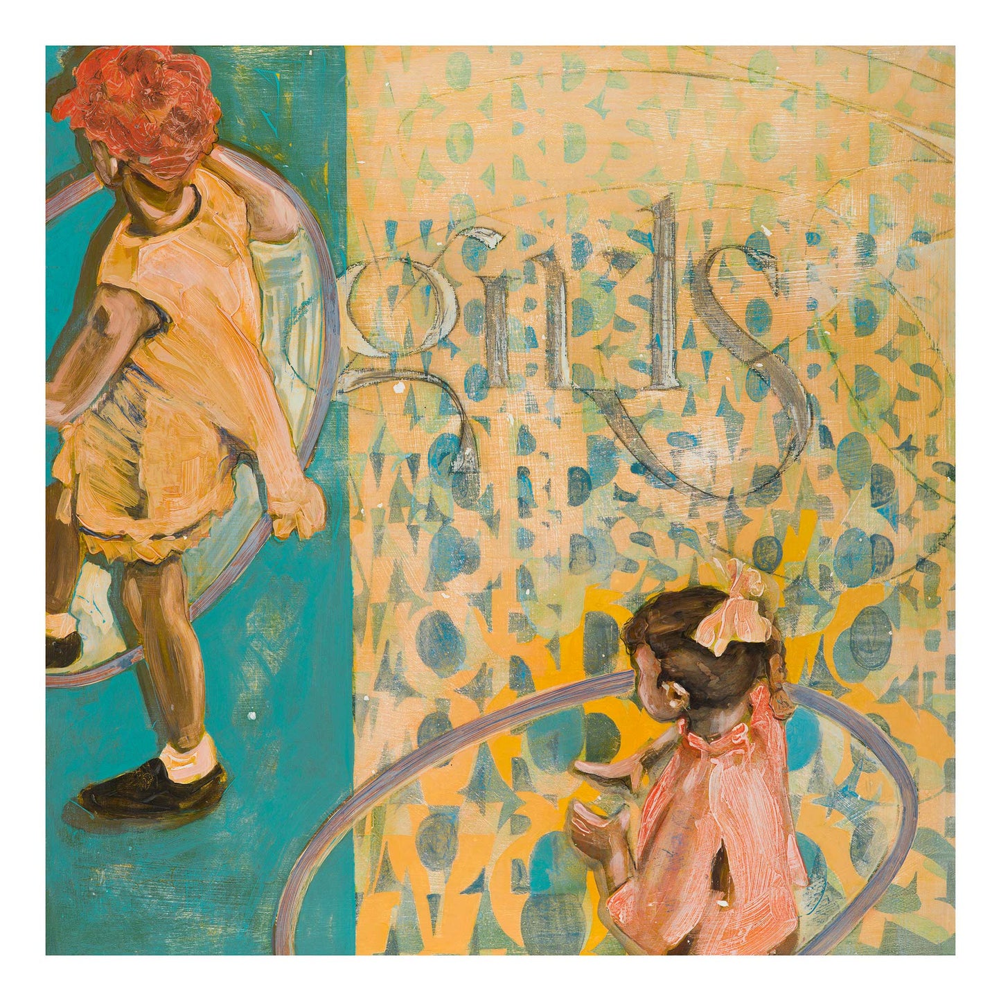 Girls With Words - Fine Art Print