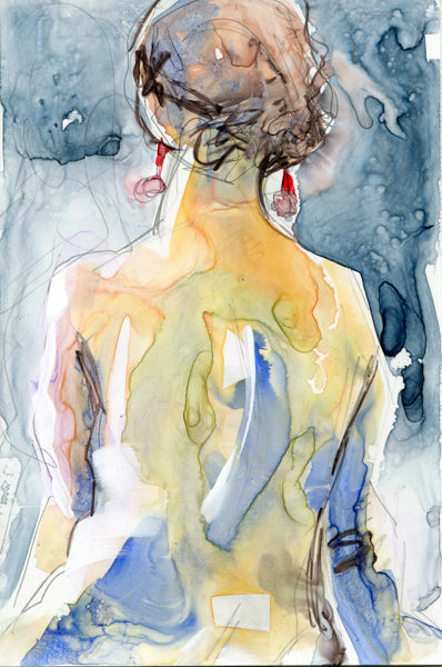 Red Jewels - Painting on Paper 6x9 inch