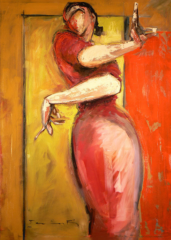 Six Different Flamenco Paintings 5x7 Greeting Card Gift Set