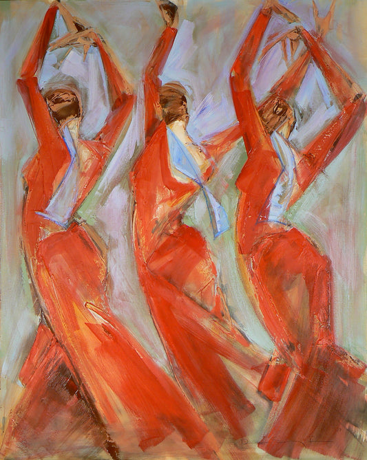 Tres Allegrias Rojos - 8x10 inch Print on Paper