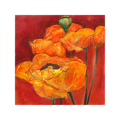 Orange and Red Poppies - Fine Art Print