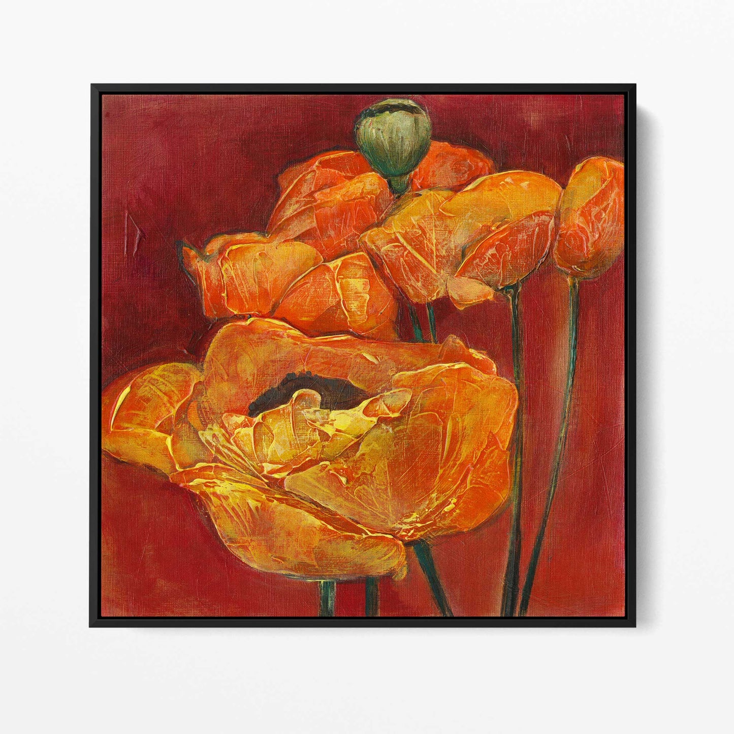 Orange and Red Poppies - Fine Art Print