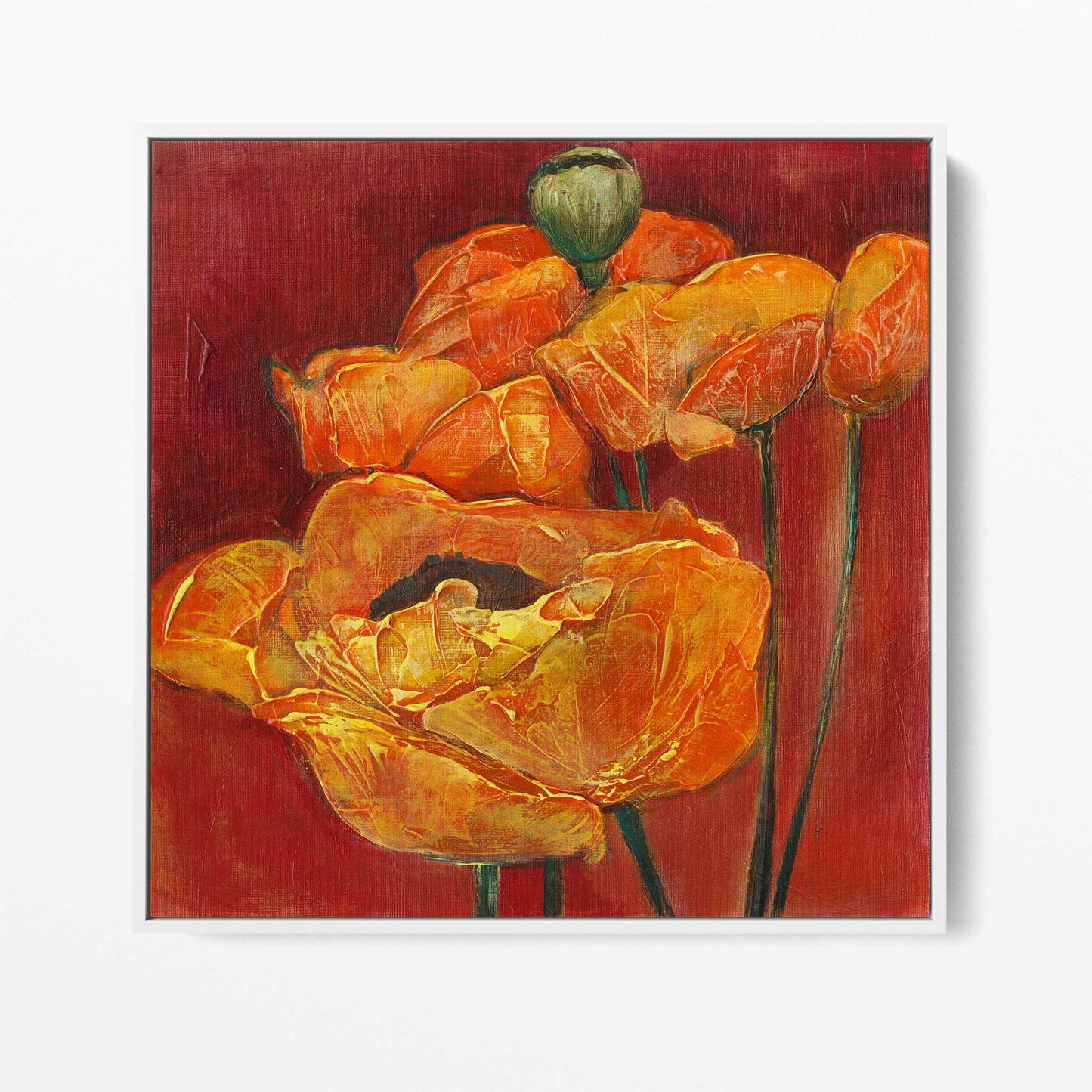 Orange and Red Poppies - Fine Art Print