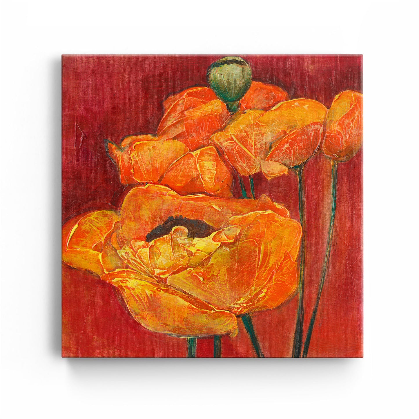 Orange and Red Poppies - Fine Art Print