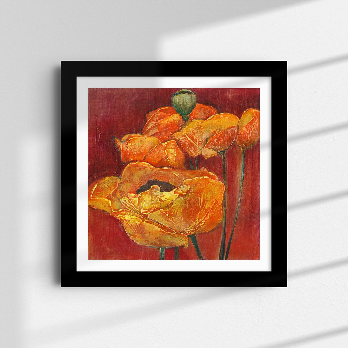 Orange and Red Poppies - Fine Art Print