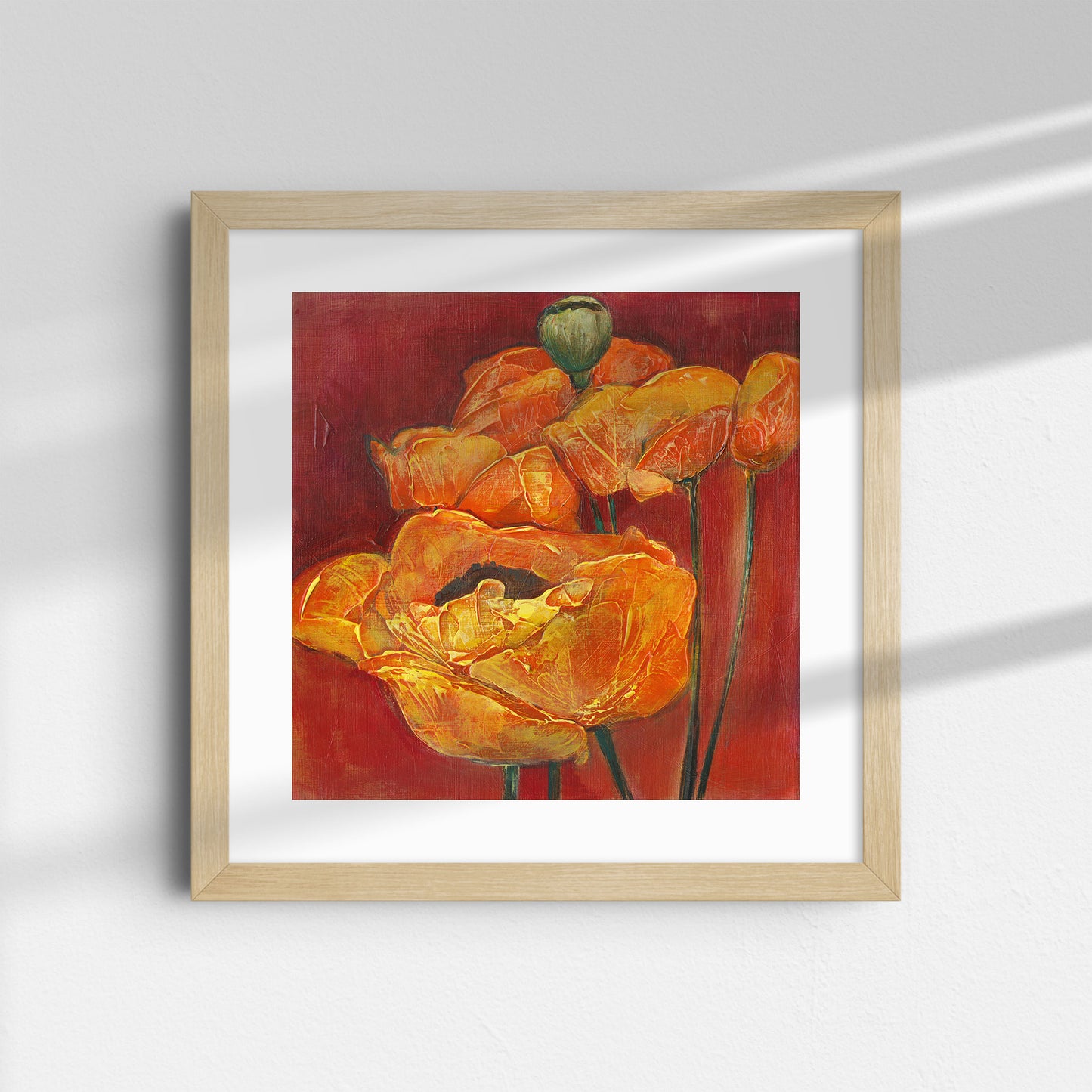Orange and Red Poppies - Fine Art Print