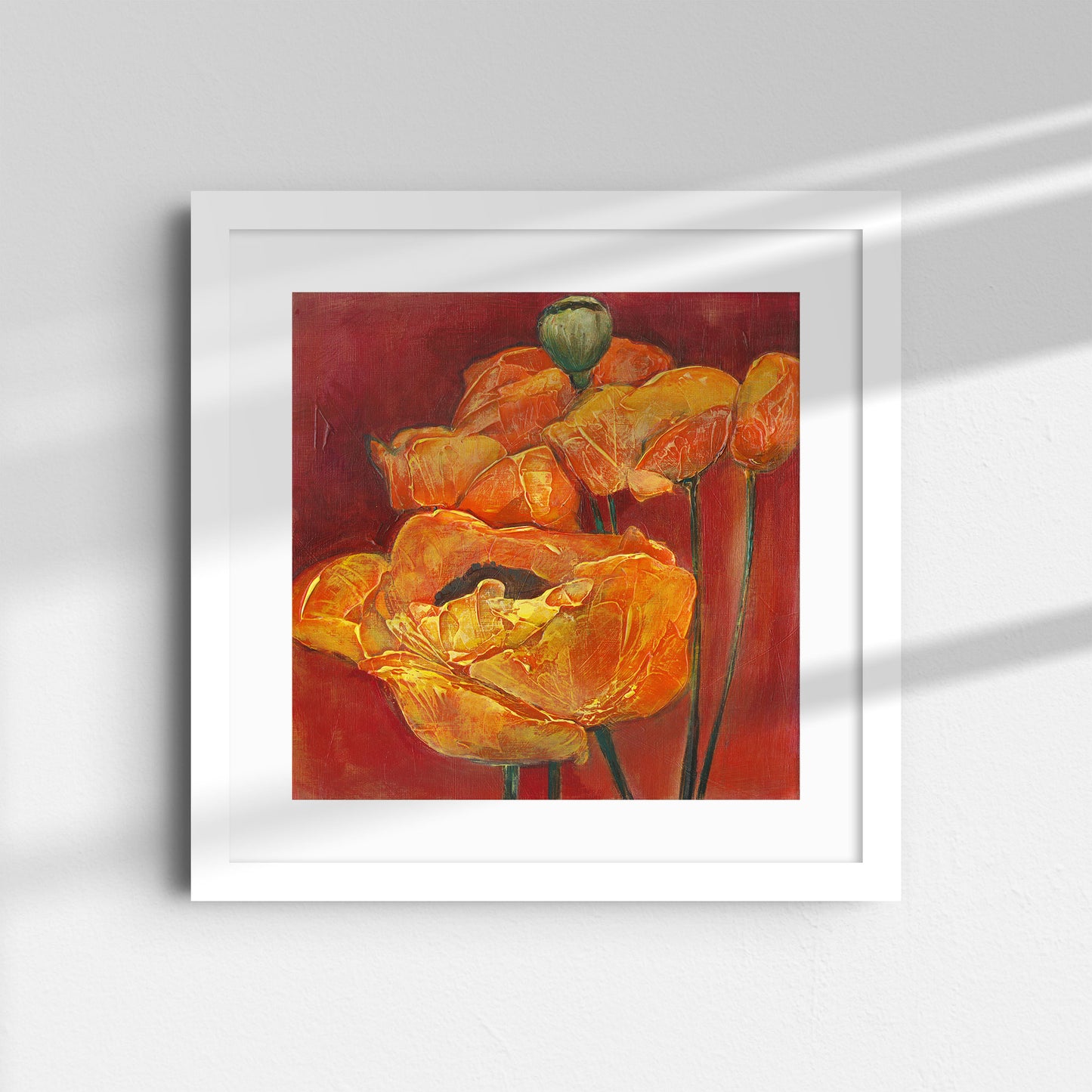 Orange and Red Poppies - Fine Art Print