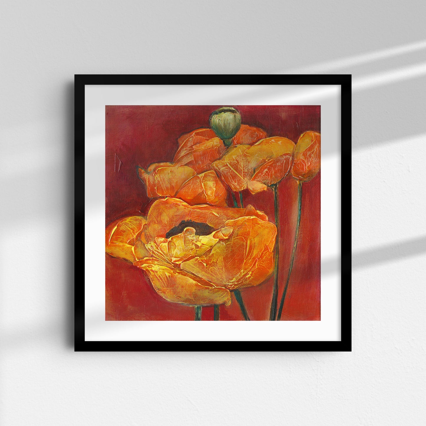 Orange and Red Poppies - Fine Art Print