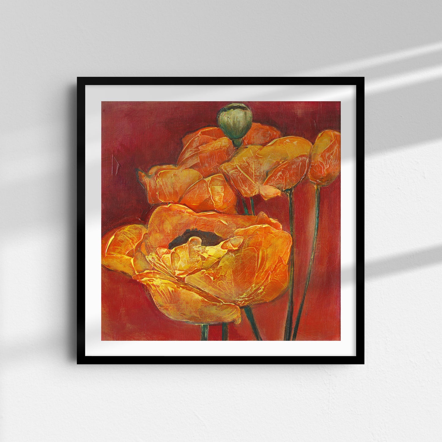 Orange and Red Poppies - Fine Art Print