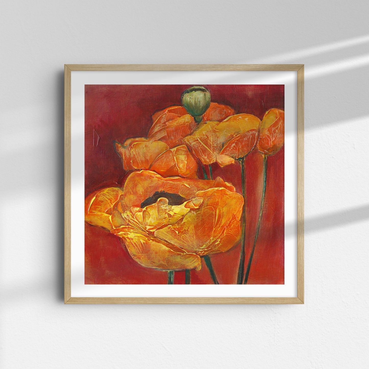 Orange and Red Poppies - Fine Art Print