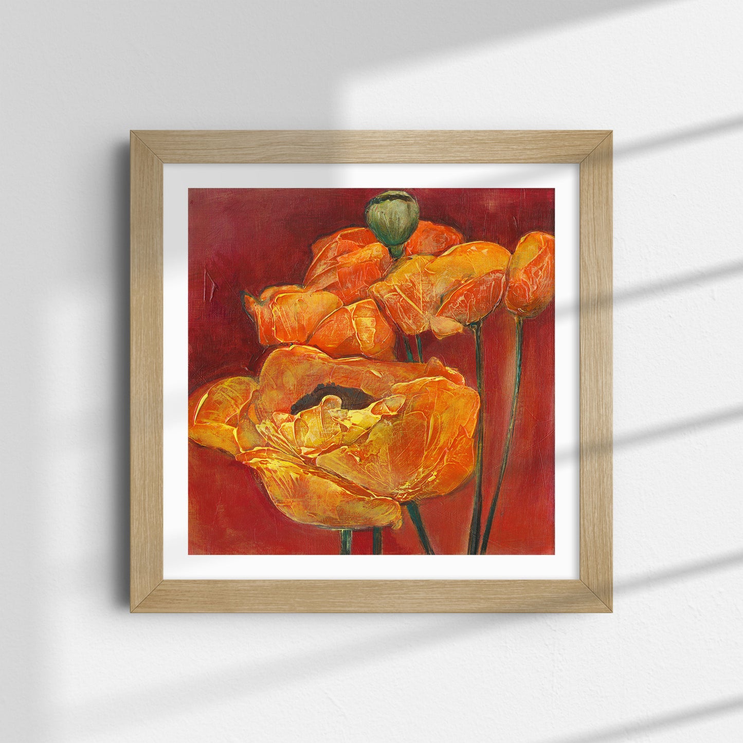 Orange and Red Poppies - Fine Art Print