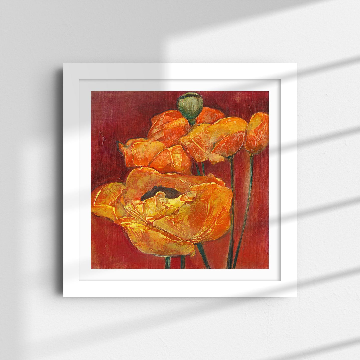 Orange and Red Poppies - Fine Art Print