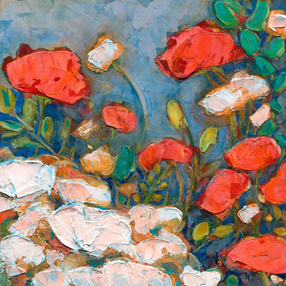 Poppies in a Spring Garden - Fine Art Print