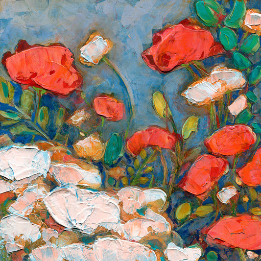 Poppies in a Spring Garden - Fine Art Print