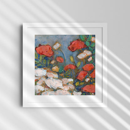 Poppies in a Spring Garden - Fine Art Print