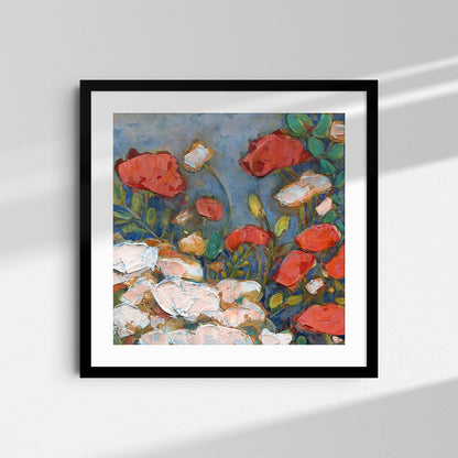 Poppies in a Spring Garden - Fine Art Print