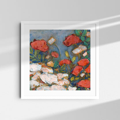 Poppies in a Spring Garden - Fine Art Print