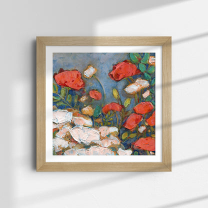 Poppies in a Spring Garden - Fine Art Print