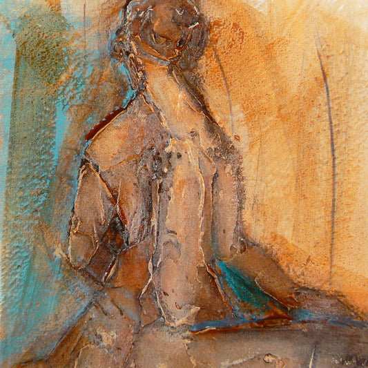Series II, Sitting Figure III - Original Acrylic Painting