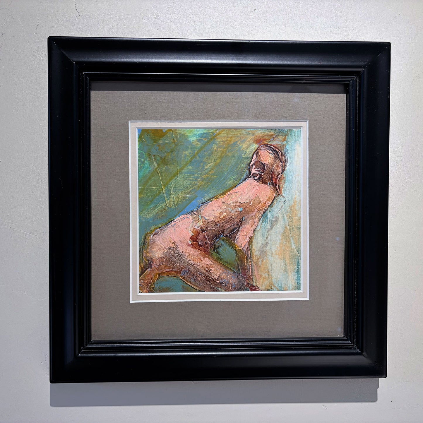 Series I, Figure Kneeling - Original Acrylic Painting