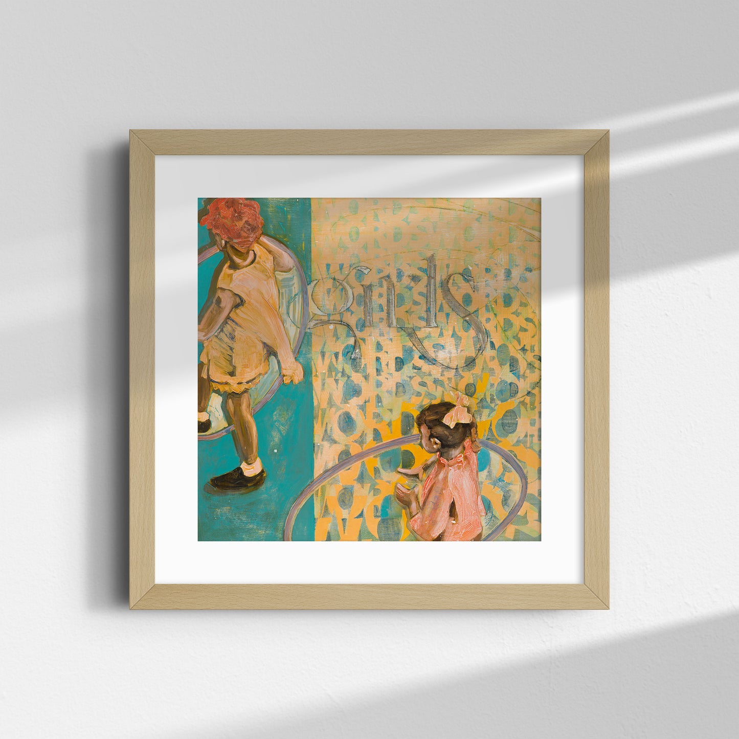 Girls With Words - Fine Art Print