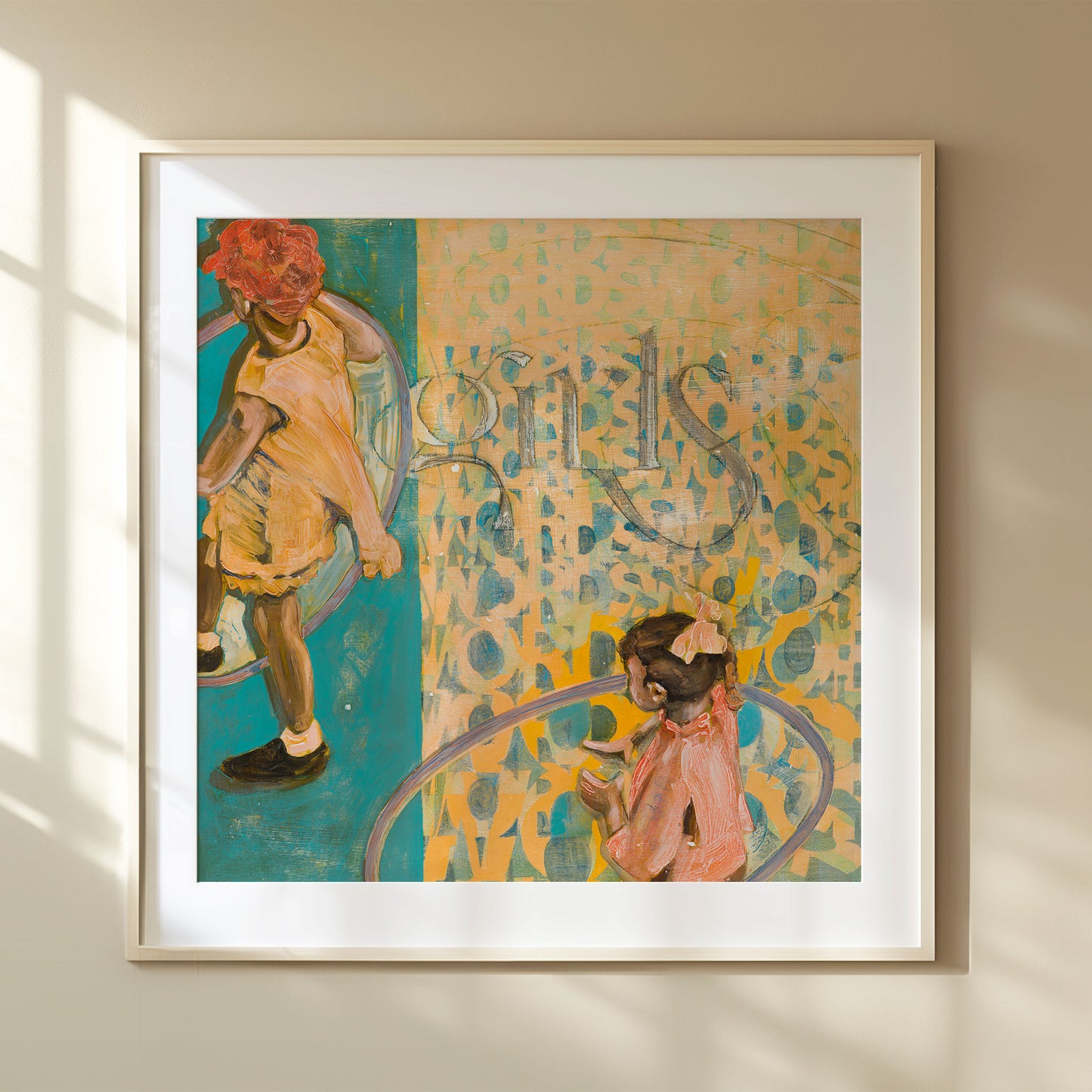 Girls With Words - Fine Art Print