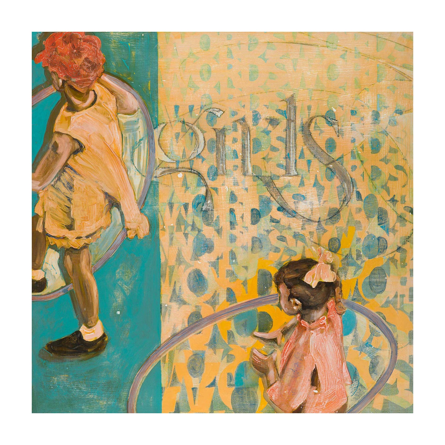 Girls With Words - Fine Art Print