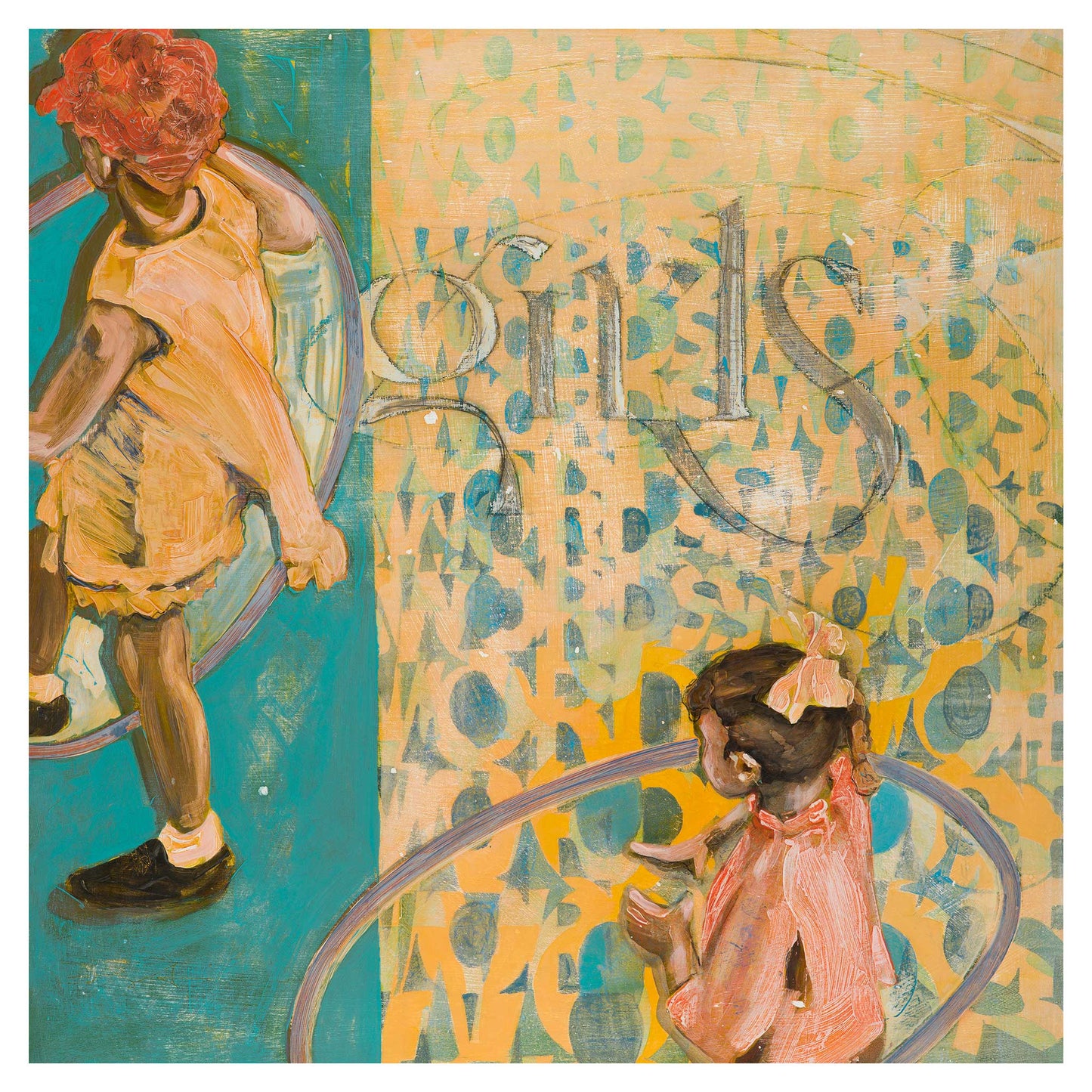 Girls With Words - Fine Art Print